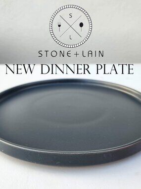 NEW Stone Lain Stoneware Round Dinner Plate Dinnerware Gray Replacement Matte Mi